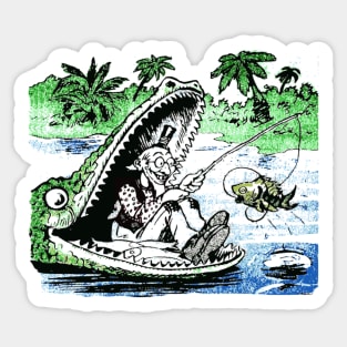 Crazy Fisherman 1 Sticker